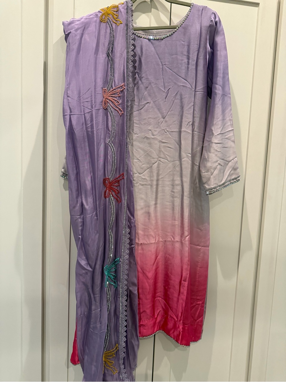 Gorgeous lavender ombre suit